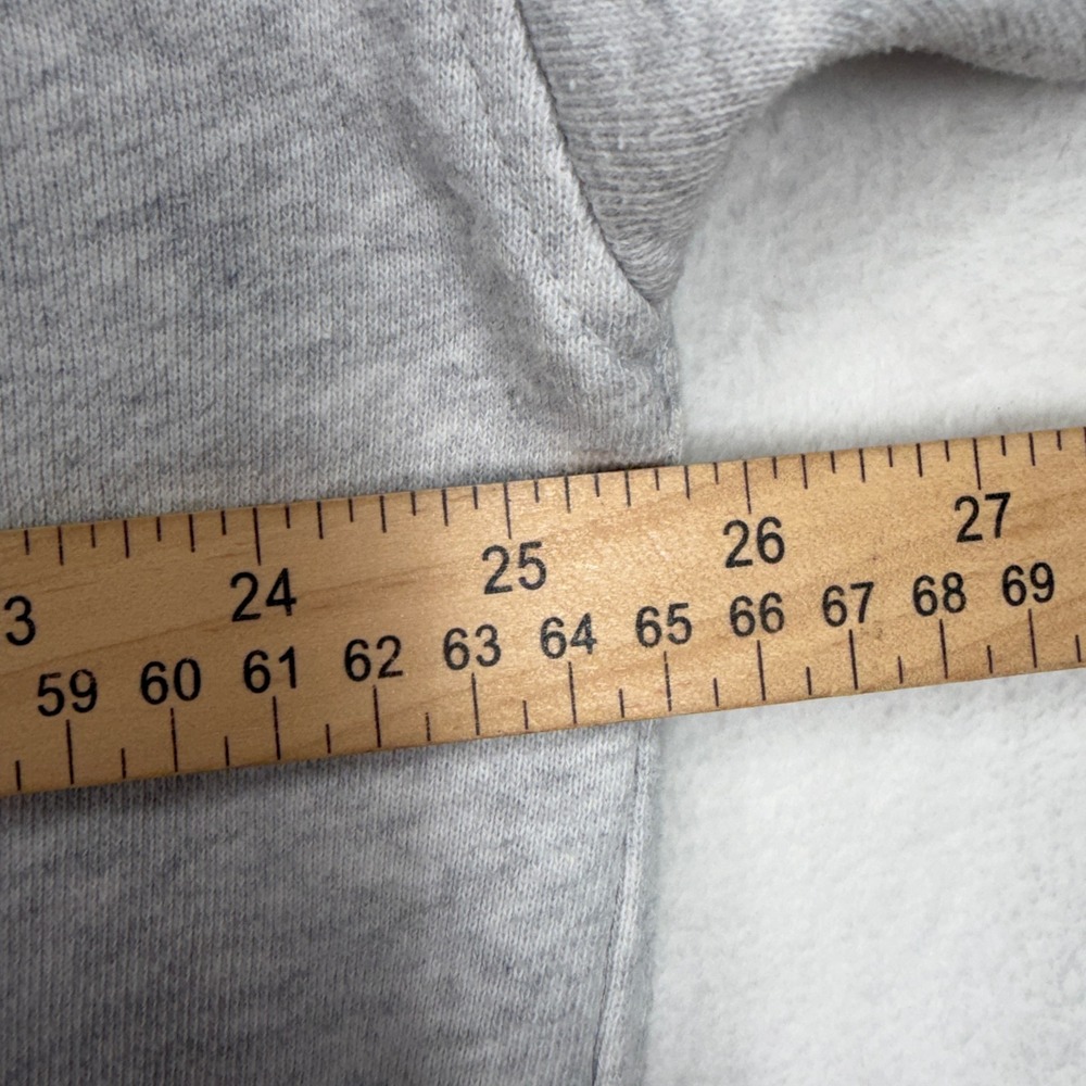 aerie L Down To Earth Quarter Zip Sweatshirt Overisized Gray Relaxed Fit Cozy - Picture 11 of 14